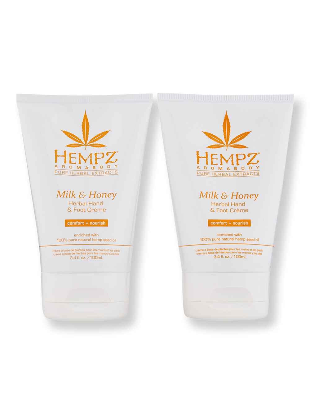 Hempz Hempz Milk & Honey Herbal Hand & Foot Creme 2 Ct 3.4 oz Hand Creams & Lotions 