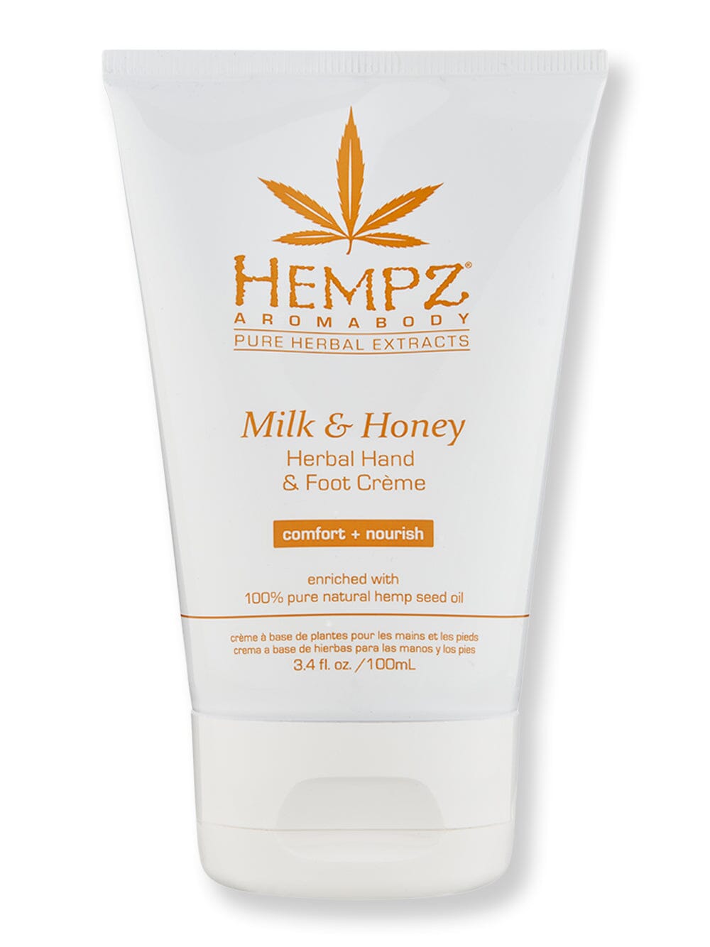 Hempz Hempz Milk & Honey Herbal Hand & Foot Creme Foot Creams & Treatments 3.4 oz 