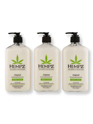 Hempz Hempz Original Herbal Body Moisturizer 3 Ct 17 oz Body Lotions & Oils 