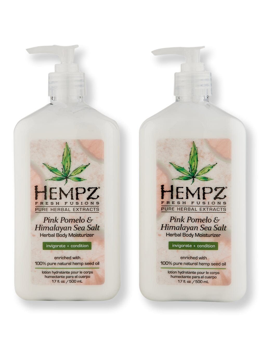 Hempz Hempz Pink Pomelo & Himalayan Sea Salt Herbal Body Moisturizer 2 Ct 17 oz Body Lotions & Oils 