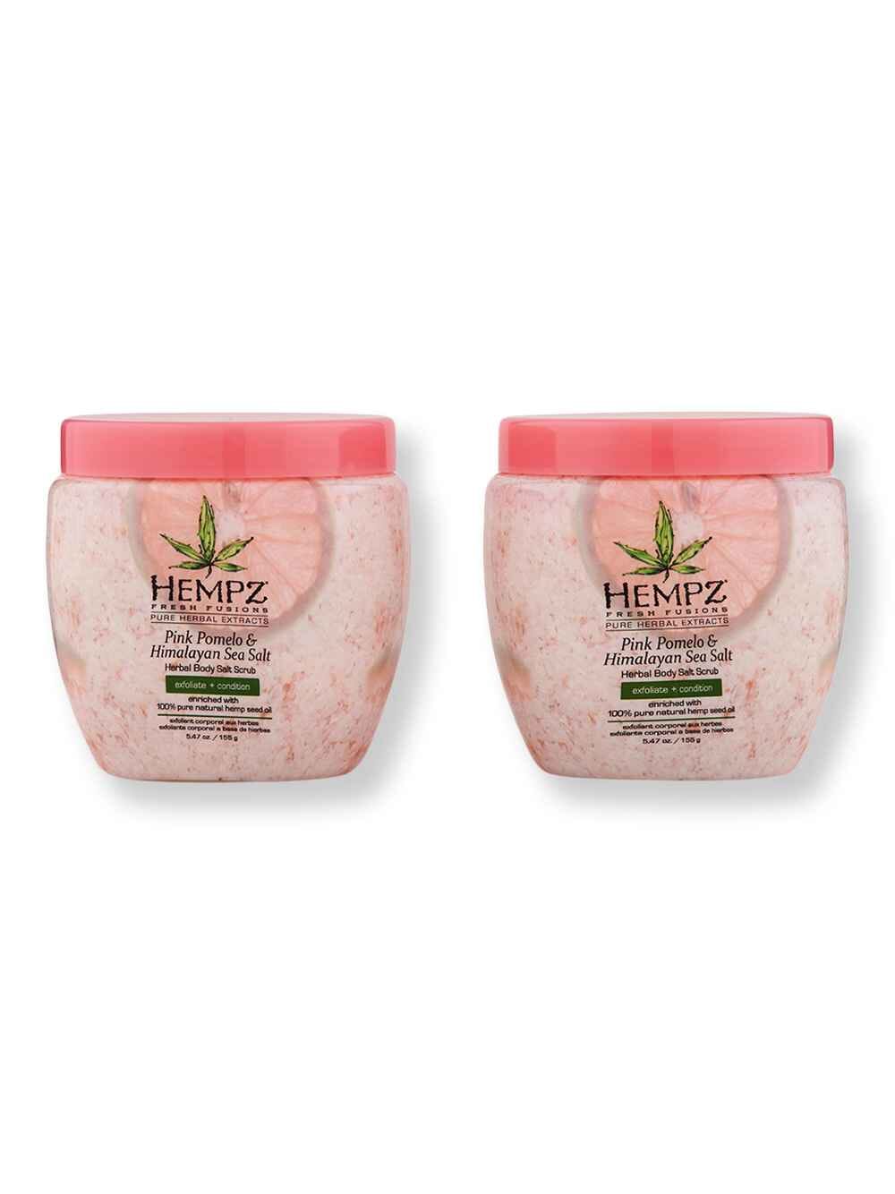 Hempz Hempz Pink Pomelo & Himalayan Sea Salt Herbal Body Salt Scrub 2 Ct 5.47 oz Body Scrubs & Exfoliants 