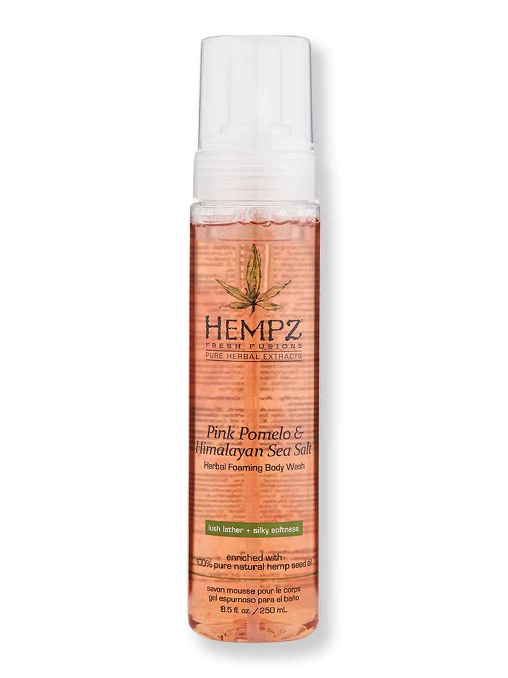 Hempz Hempz Pink Pomelo & Himalayan Sea Salt Herbal Foaming Body Wash 8.5 oz Shower Gels & Body Washes 