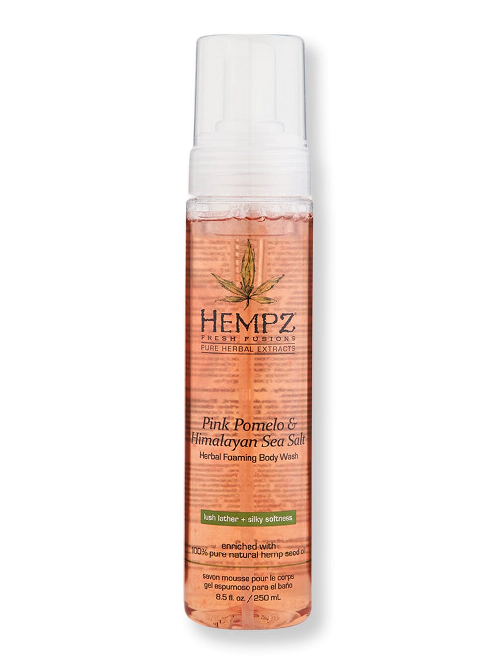 Hempz Hempz Pink Pomelo & Himalayan Sea Salt Herbal Foaming Body Wash Shower Gels & Body Washes 8.5 oz 