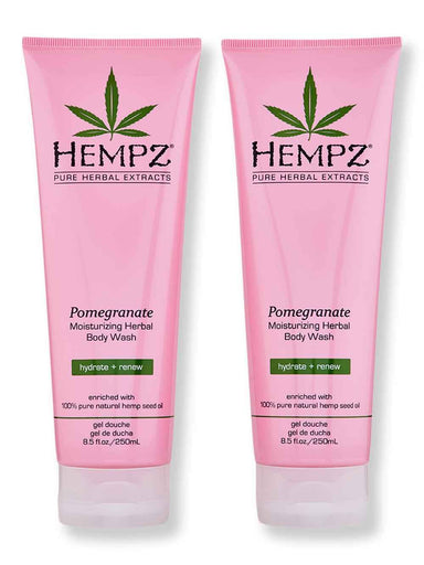 Hempz Hempz Pomegranate Herbal Body Wash 2 Ct 8.5 oz Shower Gels & Body Washes 