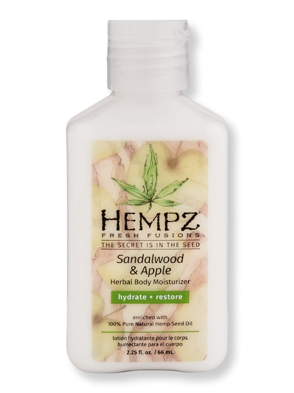 Hempz Hempz Sandalwood & Apple Herbal Body Moisturizer 2.25 oz Body Lotions & Oils 