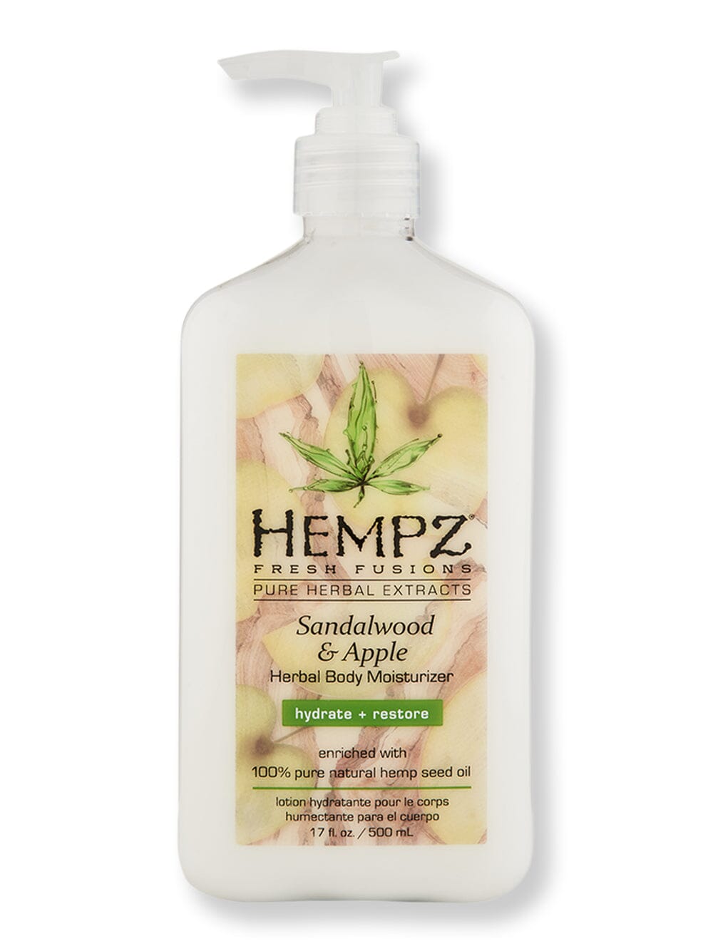 Hempz Hempz Sandalwood & Apple Herbal Body Moisturizer Body Lotions & Oils 17 oz 