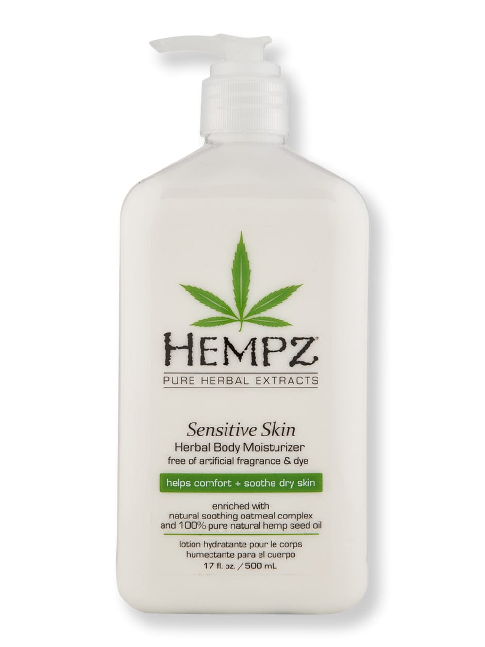 Hempz Hempz Sensitive Skin Herbal Body Moisturizer Body Lotions & Oils 17 oz 