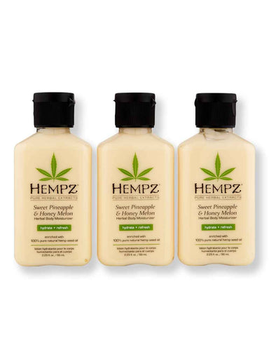 Hempz Hempz Sweet Pineapple & Honey Melon Herbal Body Moisturizer 3 Ct 2.25 oz Body Lotions & Oils 
