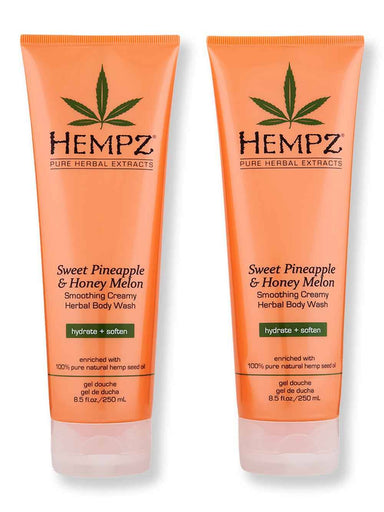 Hempz Hempz Sweet Pineapple & Honey Melon Herbal Body Wash 2 Ct 8.5 oz Shower Gels & Body Washes 