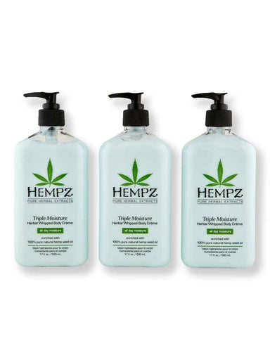 Hempz Hempz Triple Moisture Herbal Whipped Body Creme 3 Ct 17 oz Body Lotions & Oils 