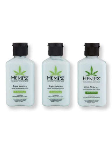 Hempz Hempz Triple Moisture Herbal Whipped Body Creme 3 Ct 2.25 oz Body Lotions & Oils 