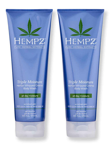 Hempz Hempz Triple Moisture Herbal Whipped Creme Body Wash 2 Ct 8.5 oz Shower Gels & Body Washes 