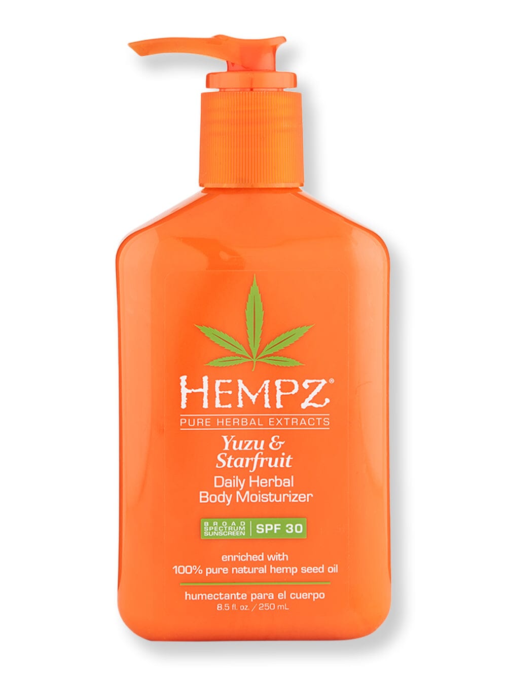 Hempz Hempz Yuzu & Starfruit Daily Herbal Body Moisturizer with SPF 30 8.5 oz Body Sunscreens 