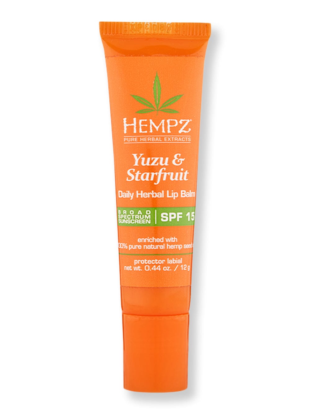 Hempz Hempz Yuzu & Starfruit Daily Herbal Lip Balm SPF 15 Lip Treatments & Balms .44 oz 