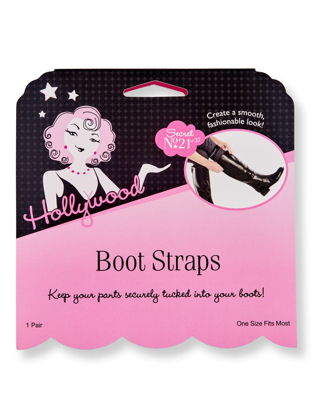 Hollywood Fashion Secrets Hollywood Fashion Secrets Boot Straps Apparel Accessories 1 Pair 