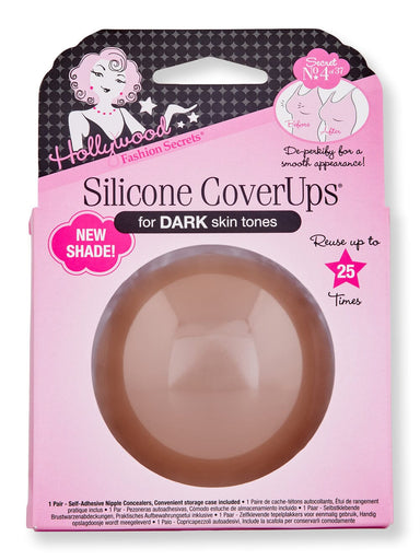 Hollywood Fashion Secrets Hollywood Fashion Secrets Silicone CoverUps Dark Apparel Accessories 1 Pair 
