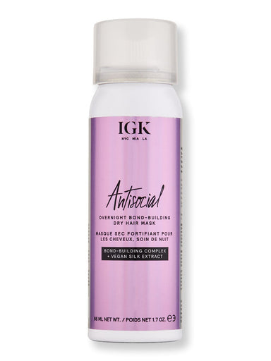 iGK iGK Antisocial Overnight Bond-Building Dry Hair Mask 1.7 oz Hair Masques 