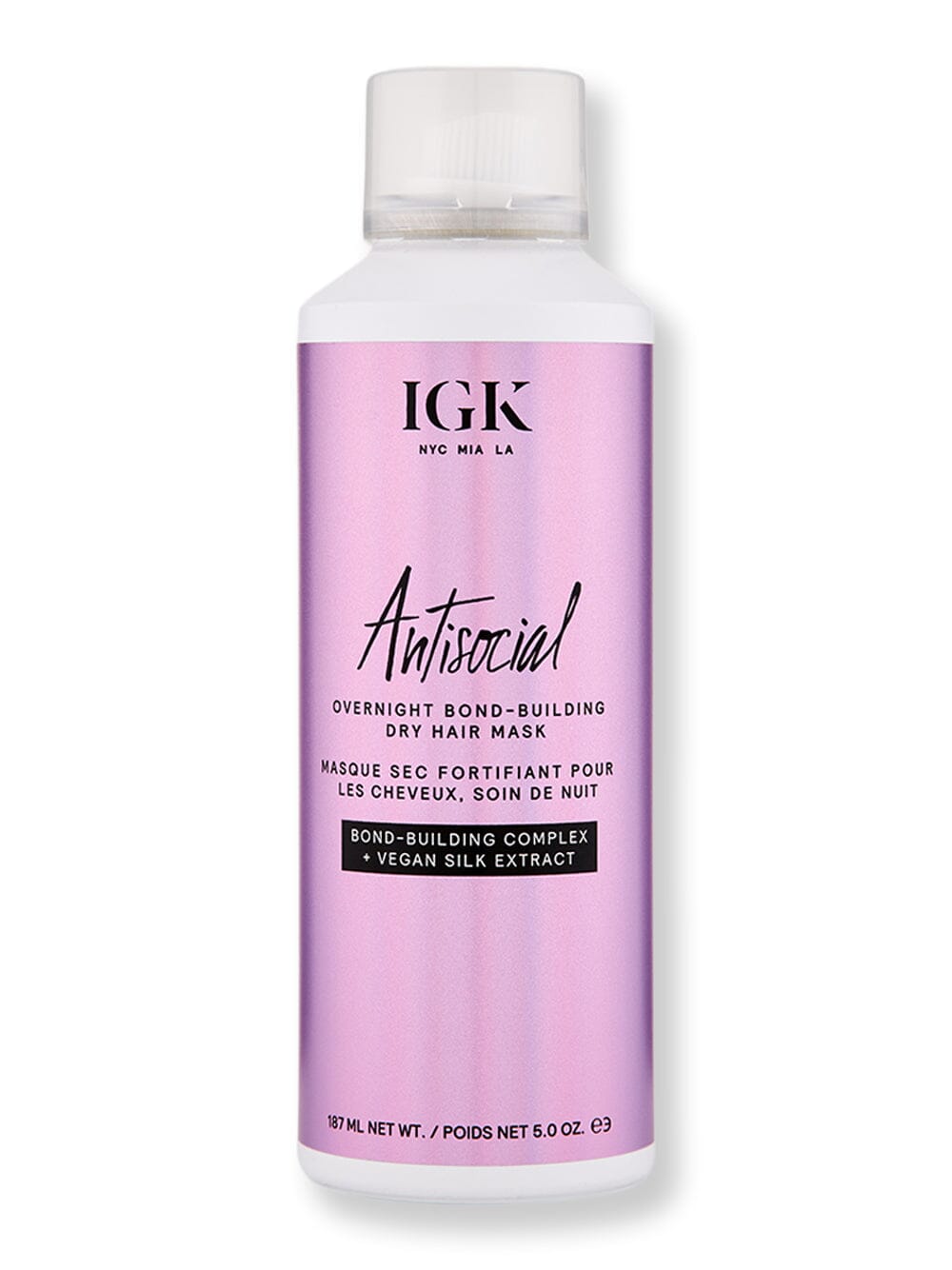 iGK iGK Antisocial Overnight Bond-Building Dry Hair Mask 5 oz Hair Masques 