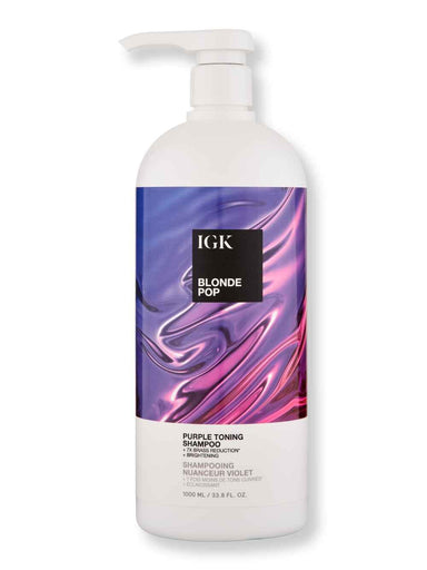 iGK iGK Blonde Pop Purple Toning Shampoo 33 oz Shampoos 