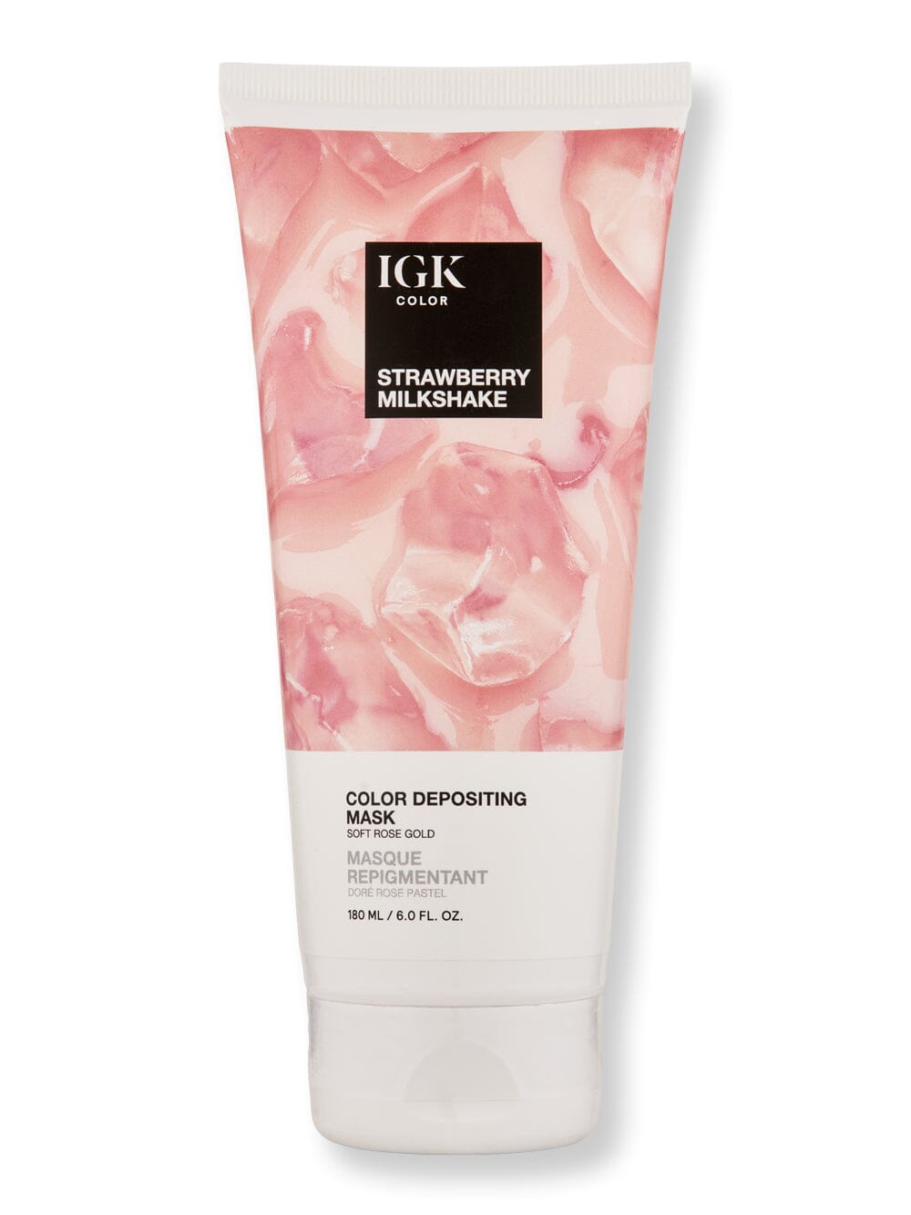 iGK iGK Color Depositing Mask Hair Masques 6 oz Strawberry Milkshake 