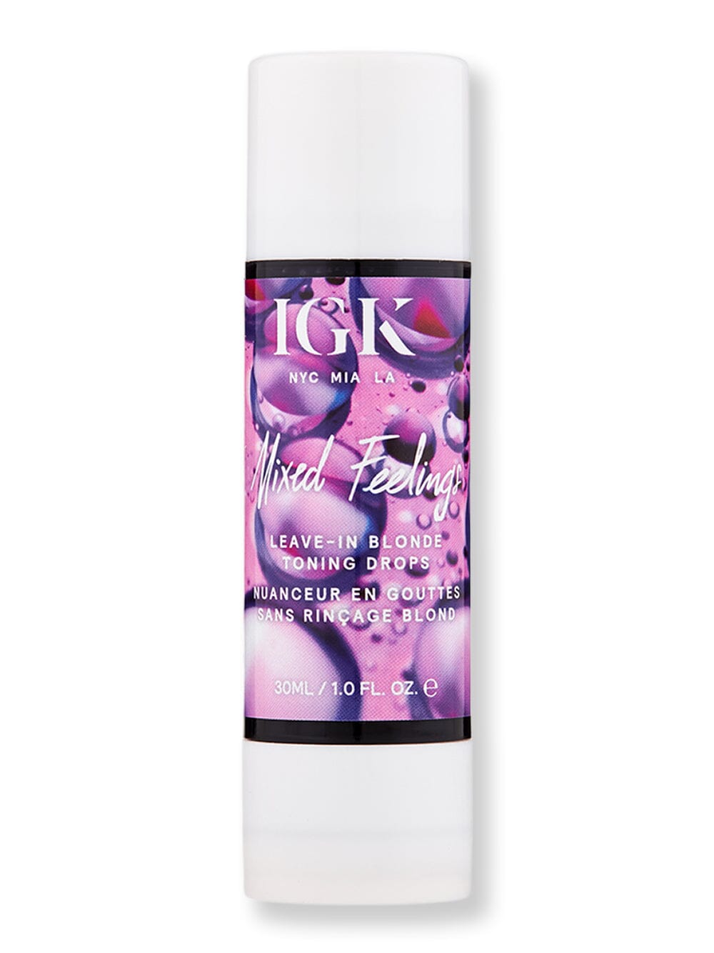 iGK iGK Mixed Feelings Leave-In Purple Toning Drops Styling Treatments 1 oz 