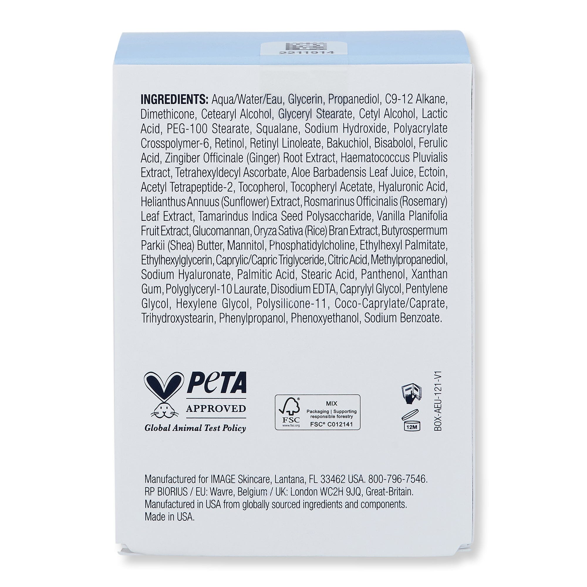 Image Skin Care Image Skin Care Ageless+ Retinol Overnight Masque 0.5% Retinol Complex 1.7 oz 50 g Face Masks 