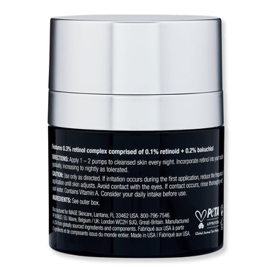 Image Skin Care Image Skin Care Ageless+ Retinol Repair Creme 0.3% Retinol Complex 1.7 oz 50 g Skin Care Treatments 