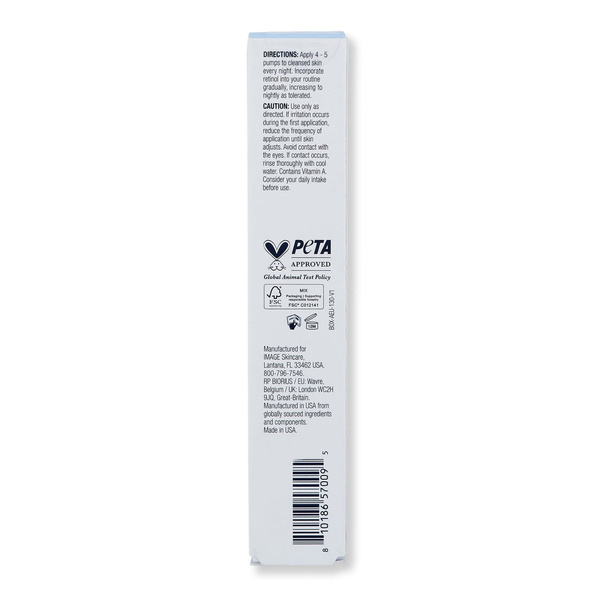 Image Skin Care Image Skin Care Ageless+ Retinol Repair Creme 0.3% Retinol Complex Skin Care Treatments 