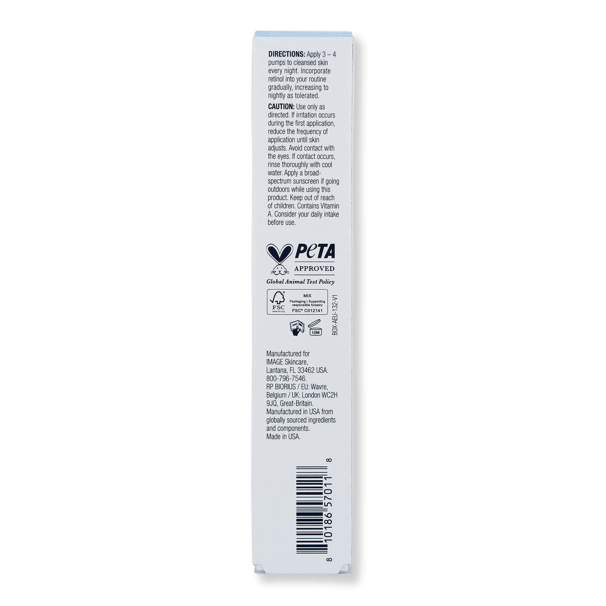 Image Skin Care Image Skin Care Ageless+ Retinol Treatment Creme 1.2% Retinol Complex Skin Care Treatments 