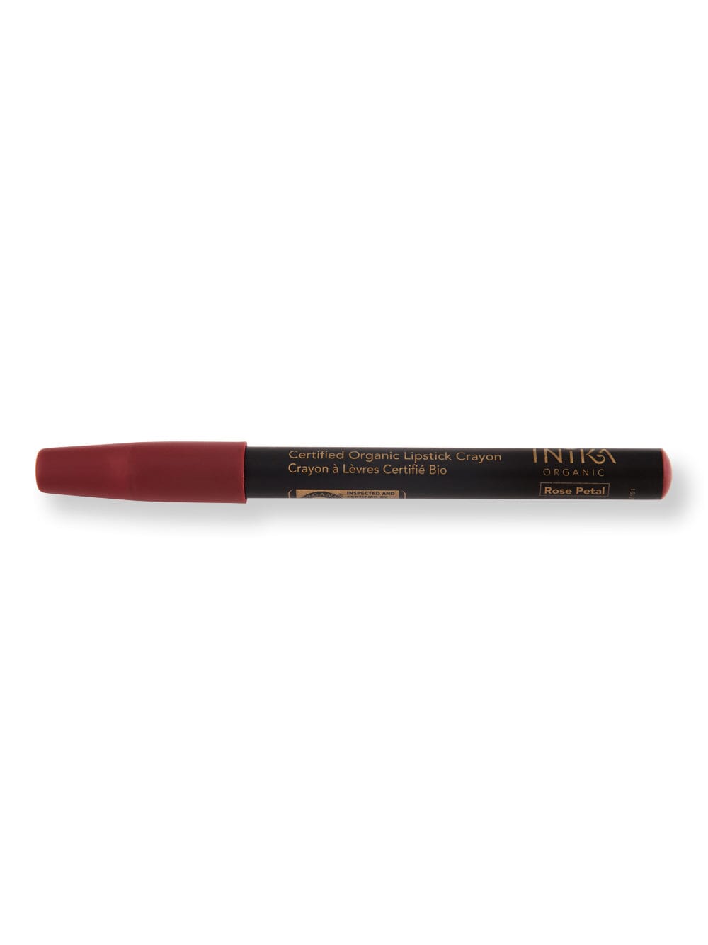 INIKA Organic INIKA Organic Certified Organic Lip Crayon Lipstick, Lip Gloss, & Lip Liners 3 g Rose Petal 