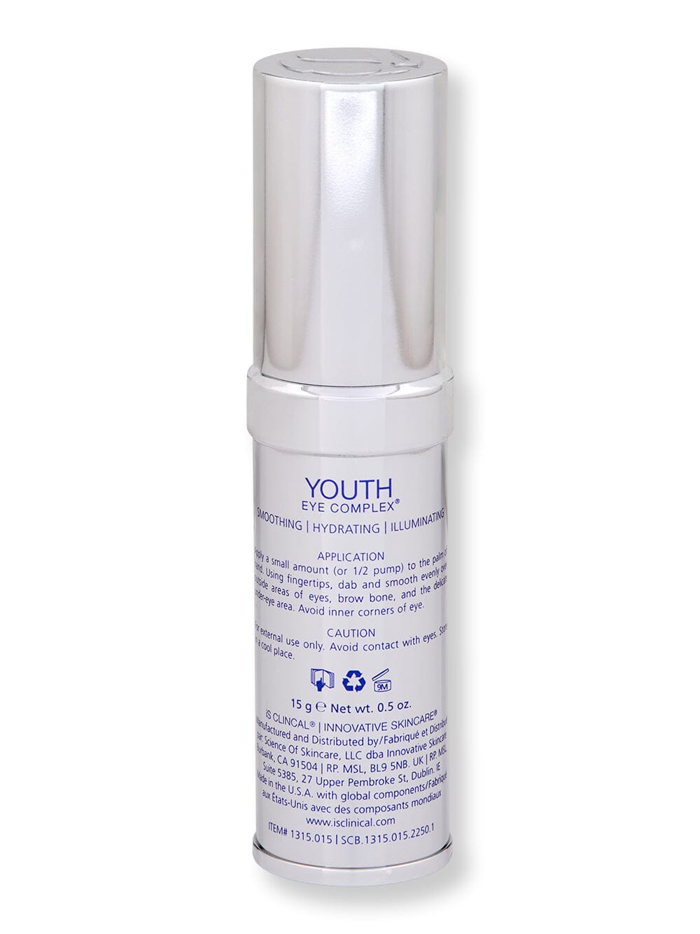 iS Clinical iS Clinical Youth Eye Complex 0.5 oz 15 g Eye Treatments 