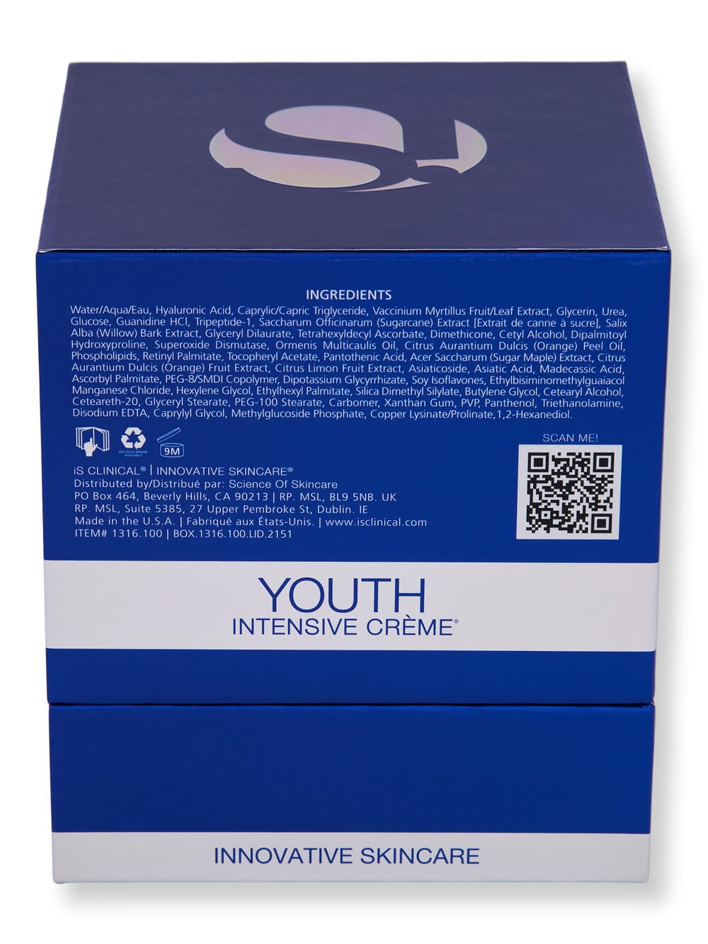 iS Clinical iS Clinical Youth Intensive Creme 3.5 oz100 g Skin Care Treatments 