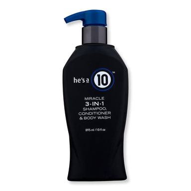 It's A 10 It's A 10 He's a 10 Miracle 3-in-1 Shampoo, Conditioner & Body Wash Shower Gels & Body Washes 10 oz / 295.7 ml 