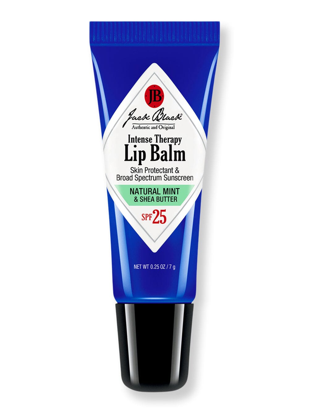 Jack Black Jack Black Intense Therapy Lip Balm SPF 25 Natural Mint & Shea Butter Lip Treatments & Balms 0.25 oz 