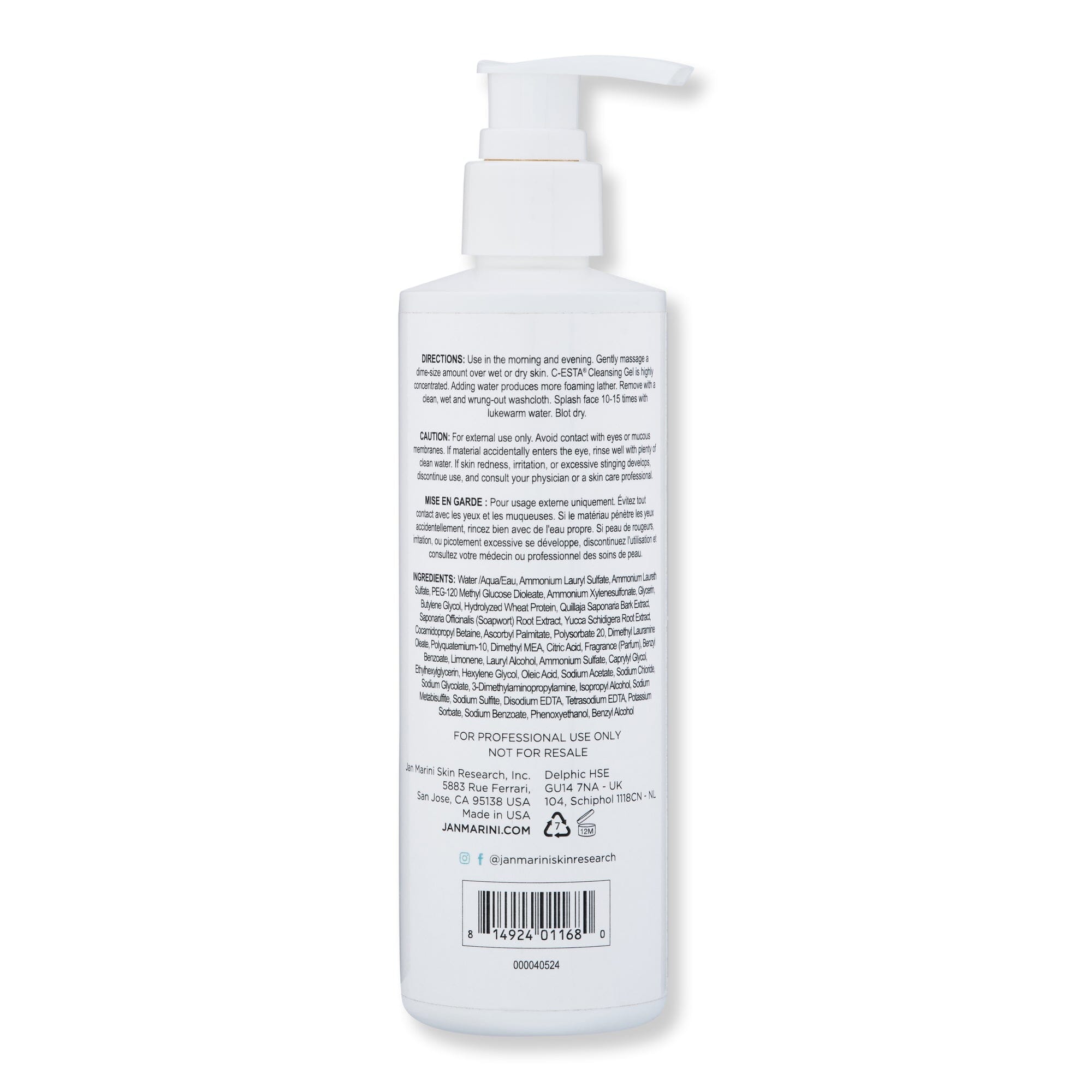 Jan Marini Jan Marini C-ESTA Cleansing Gel 8 oz Face Cleansers 