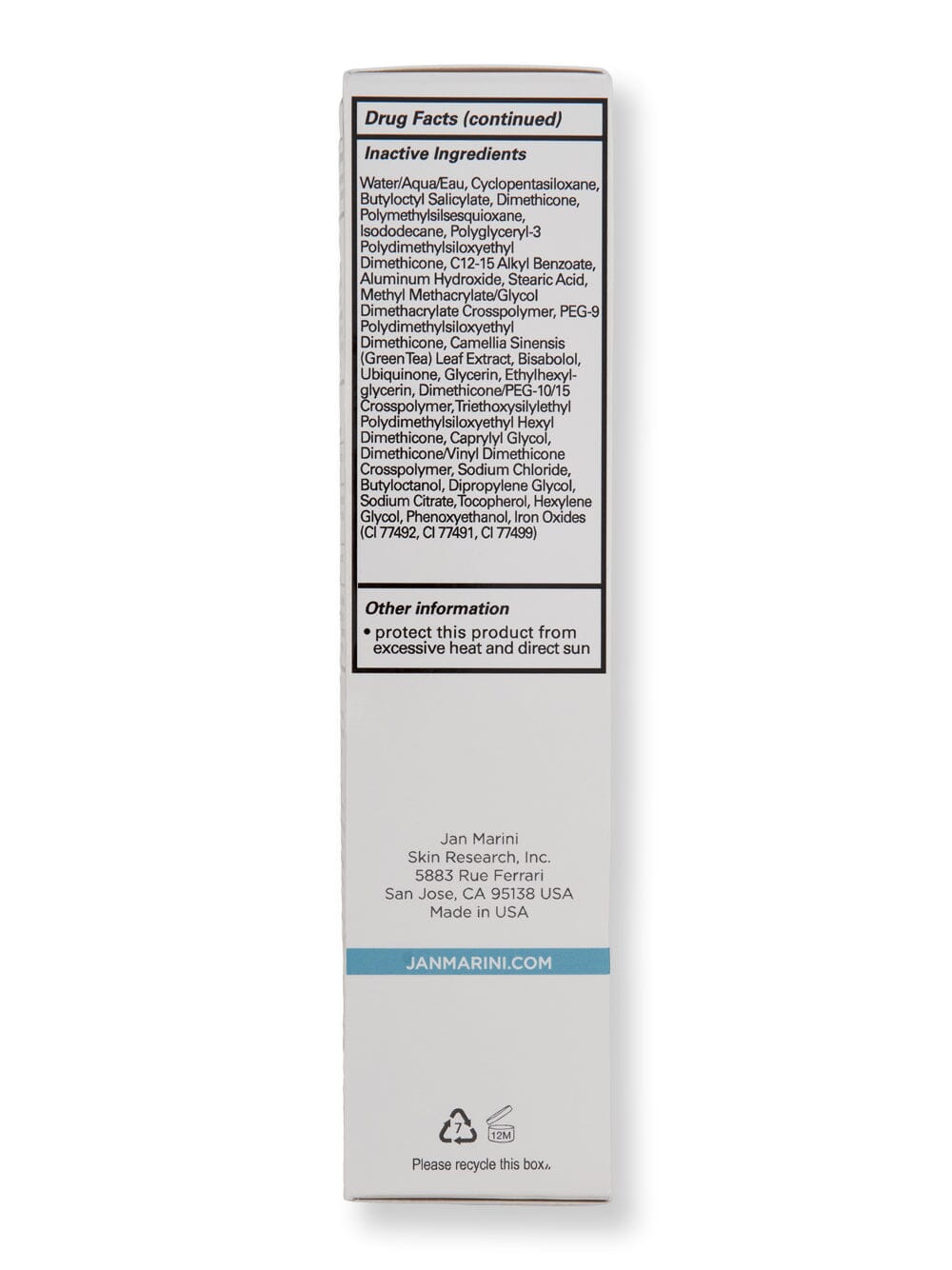 Jan Marini Jan Marini Marini Physical Protectant SPF 45 Tinted 2 oz 60 ml Face Sunscreens 