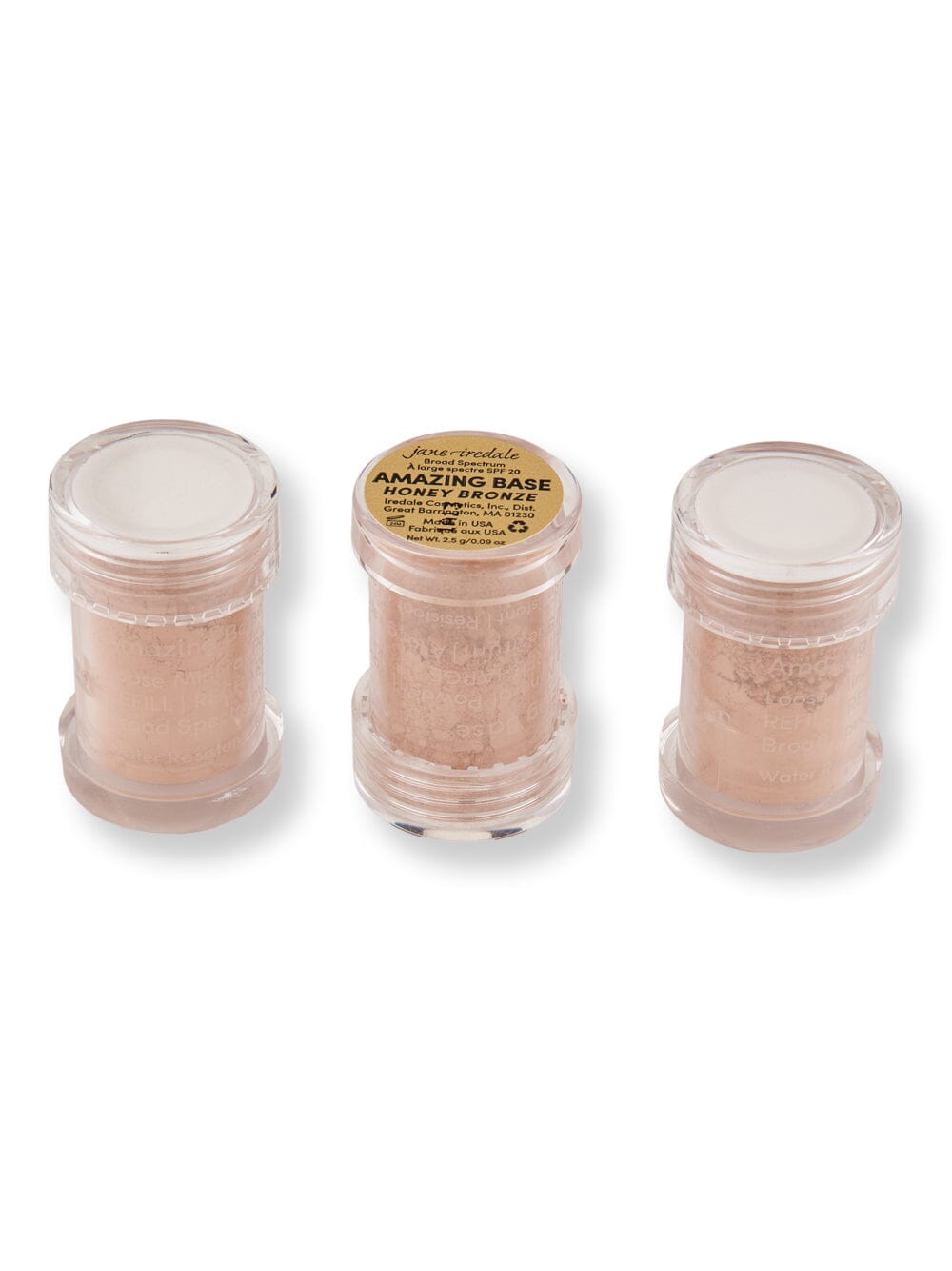 Jane Iredale Jane Iredale Amazing Base Refill SPF 20/15 Tinted Moisturizers & Foundations 3 Ct Honey Bronze 