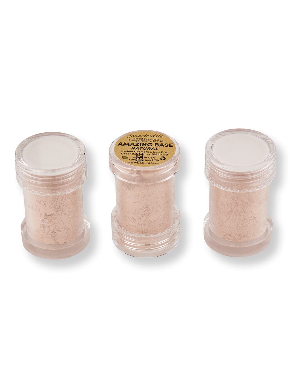 Jane Iredale Jane Iredale Amazing Base Refill SPF 20/15 Tinted Moisturizers & Foundations 3 Ct Natural 