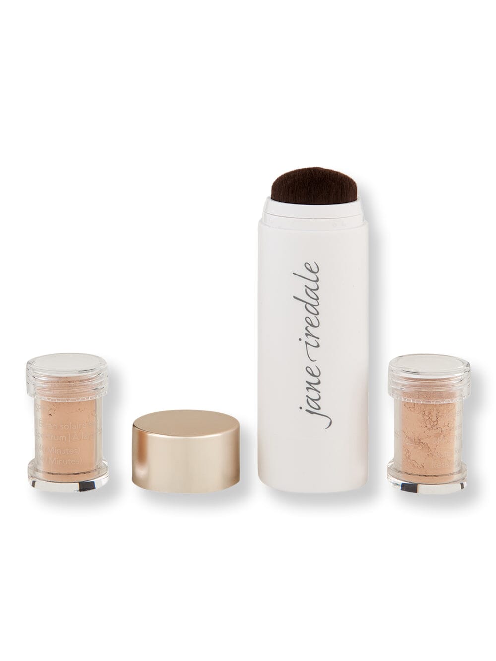 Jane Iredale Jane Iredale Powder-Me SPF 30 Dry Sunscreen Refillable Brush + 2 Refills Body Sunscreens Golden 