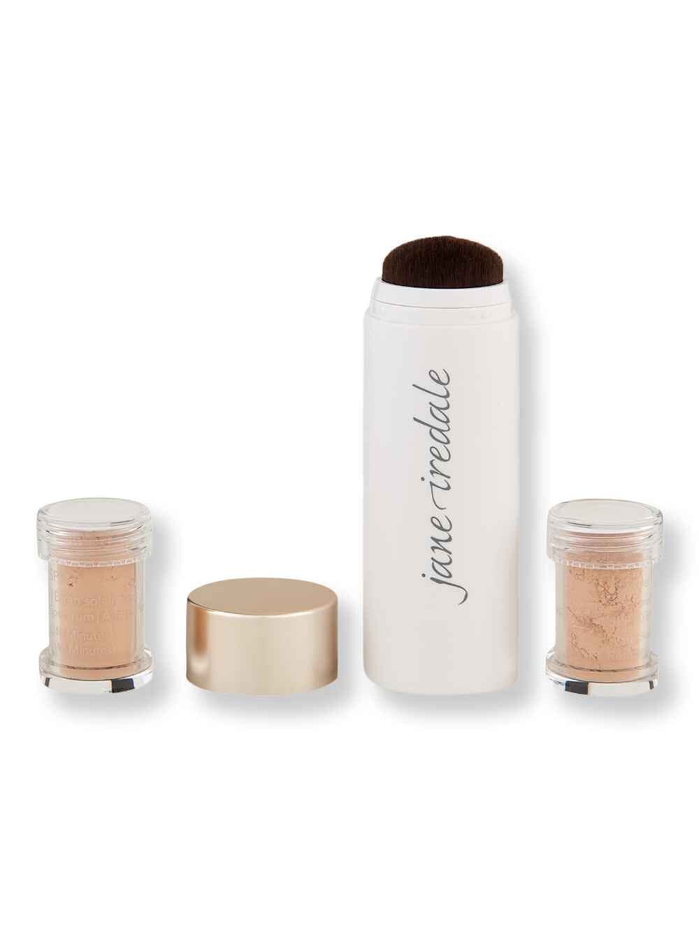 Jane Iredale Jane Iredale Powder-Me SPF 30 Dry Sunscreen Refillable Brush + 2 Refills Golden Body Sunscreens 