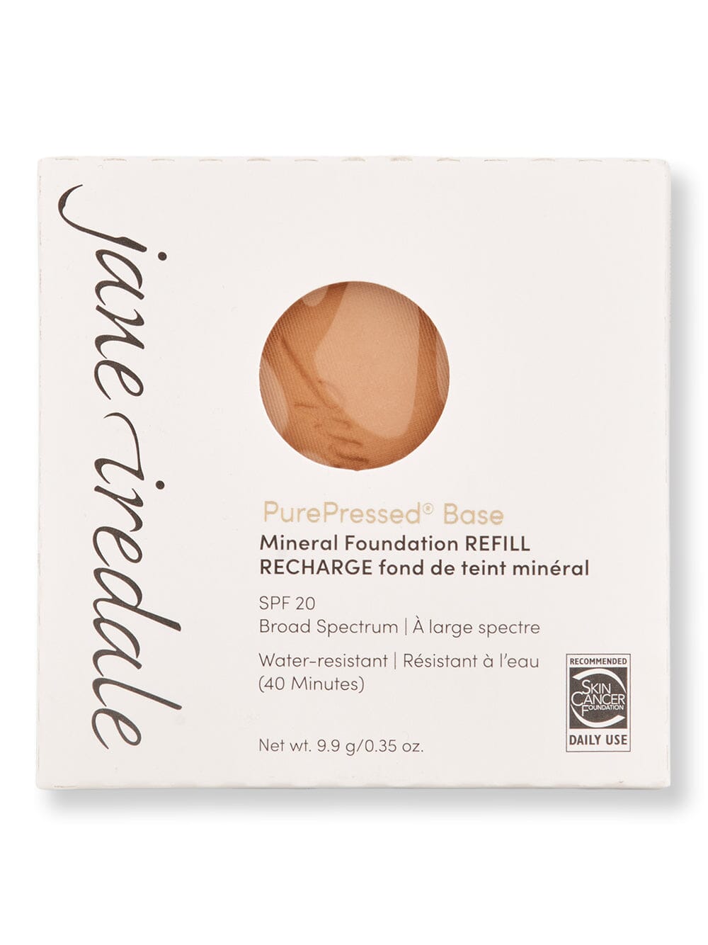 Jane Iredale Jane Iredale PurePressed Base Mineral Foundation Refill SPF 20/15 Tinted Moisturizers & Foundations Golden Tan 