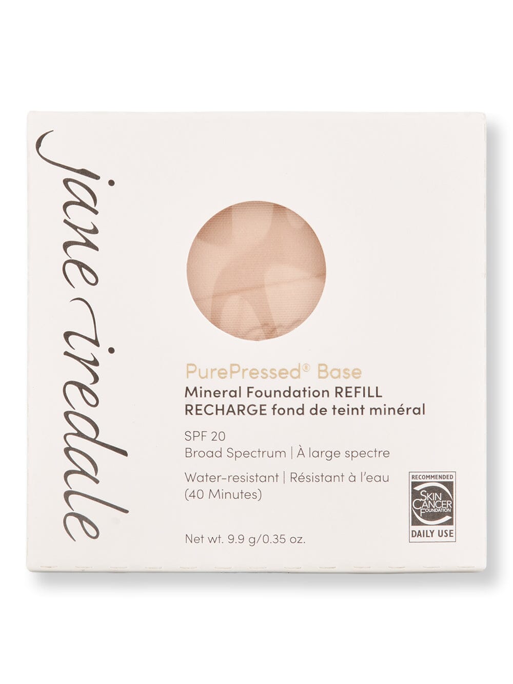 Jane Iredale Jane Iredale PurePressed Base Mineral Foundation Refill SPF 20/15 Tinted Moisturizers & Foundations Ivory 