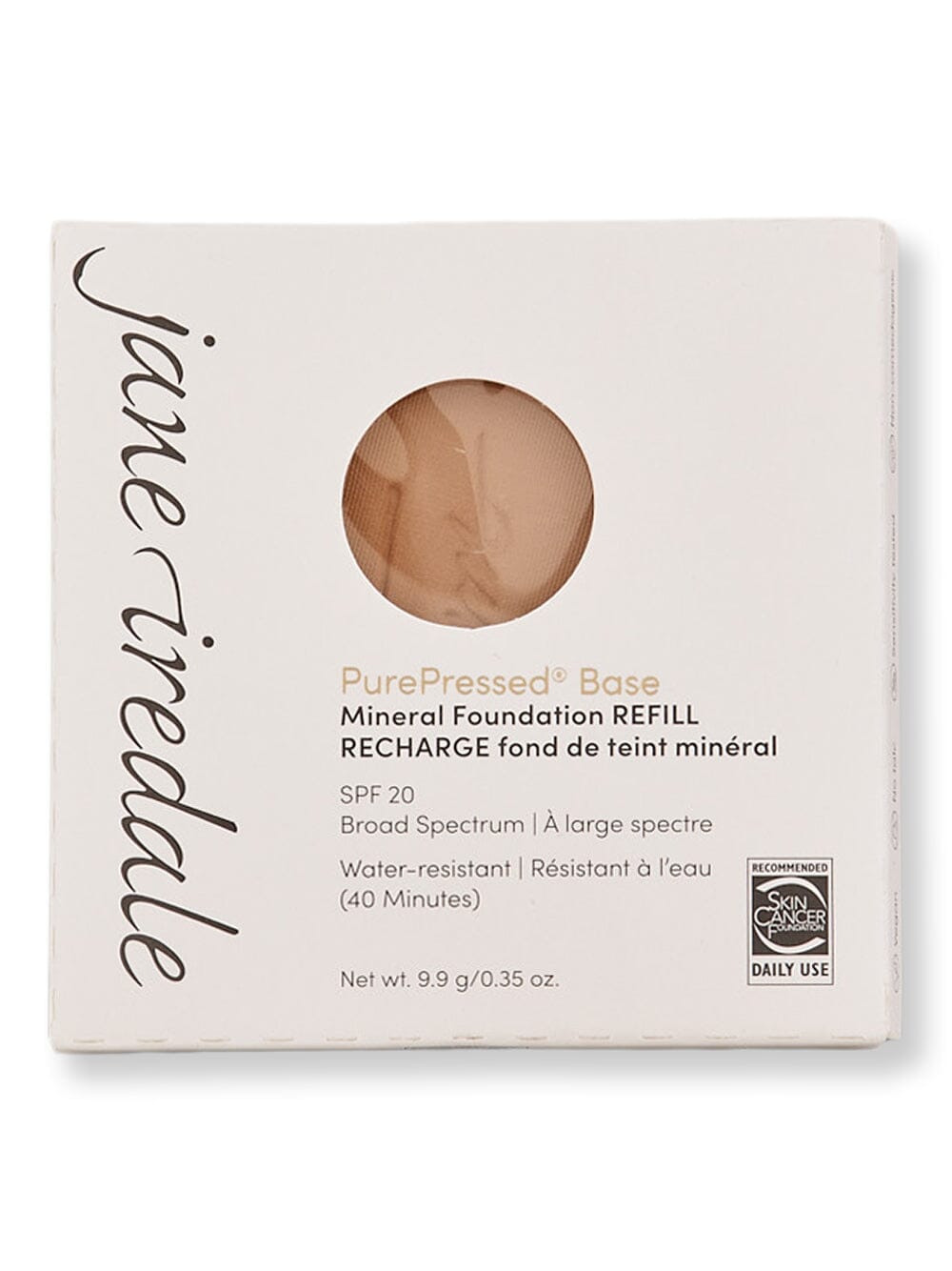 Jane Iredale Jane Iredale PurePressed Base Mineral Foundation Refill SPF 20/15 Tinted Moisturizers & Foundations Latte 