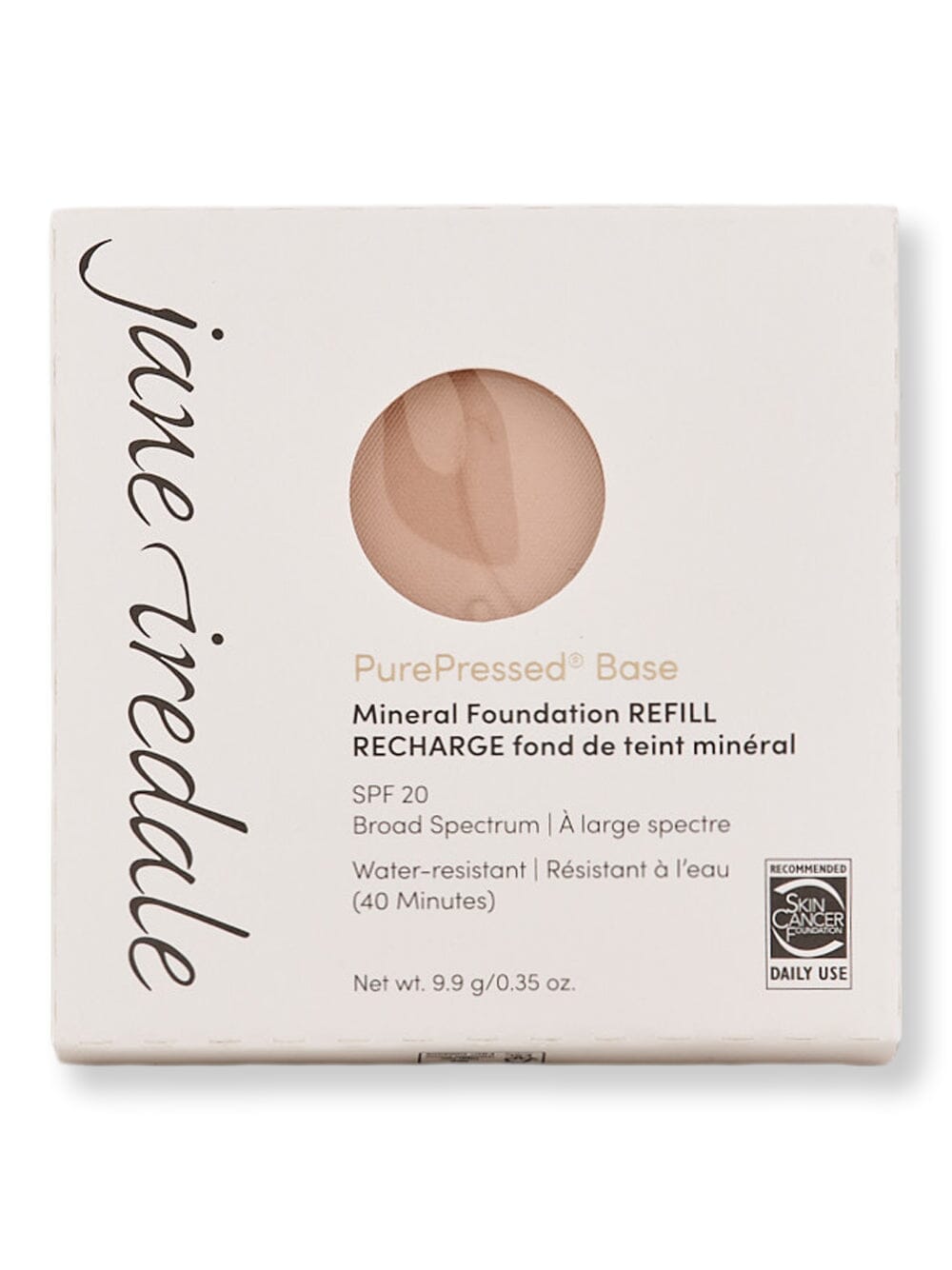 Jane Iredale Jane Iredale PurePressed Base Mineral Foundation Refill SPF 20/15 Tinted Moisturizers & Foundations Light Beige 