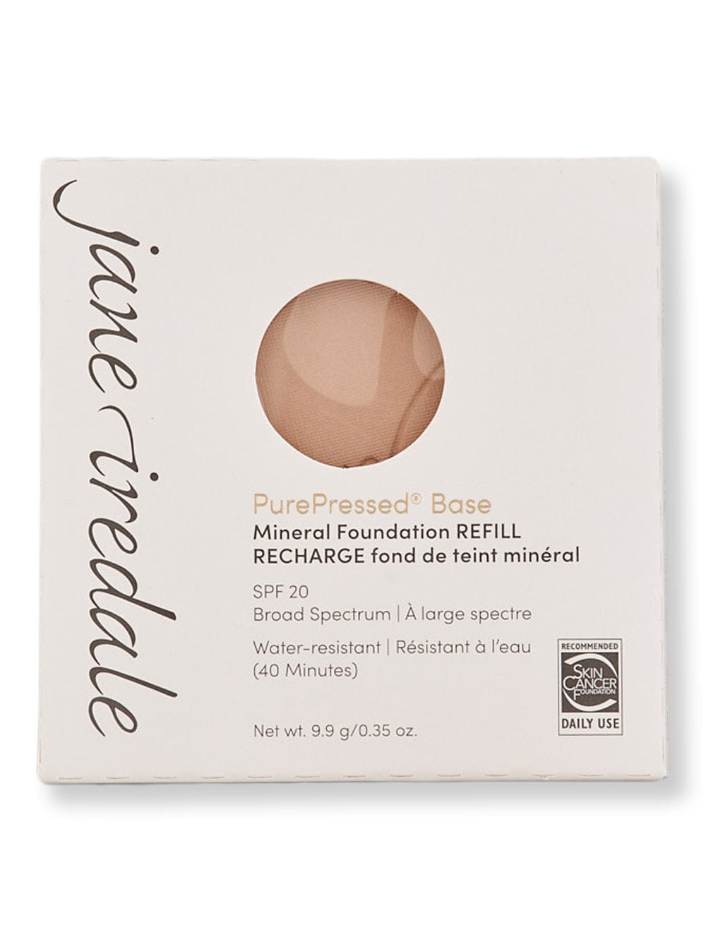 Jane Iredale Jane Iredale PurePressed Base Mineral Foundation Refill SPF 20/15 Tinted Moisturizers & Foundations Natural 