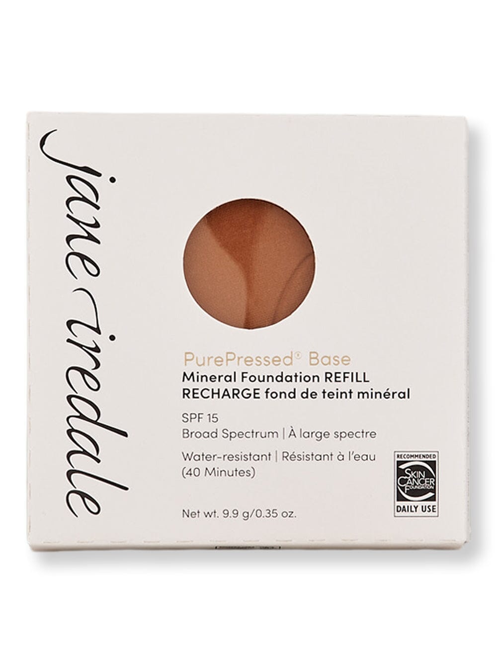 Jane Iredale Jane Iredale PurePressed Base Mineral Foundation Refill SPF 20/15 Tinted Moisturizers & Foundations Warm Brown 