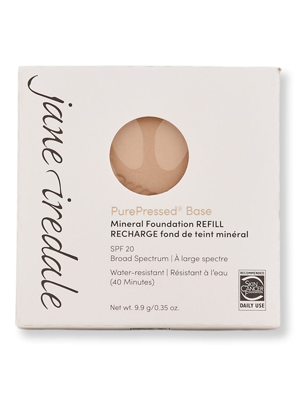 Jane Iredale Jane Iredale PurePressed Base Mineral Foundation Refill SPF 20/15 Tinted Moisturizers & Foundations Warm Silk 