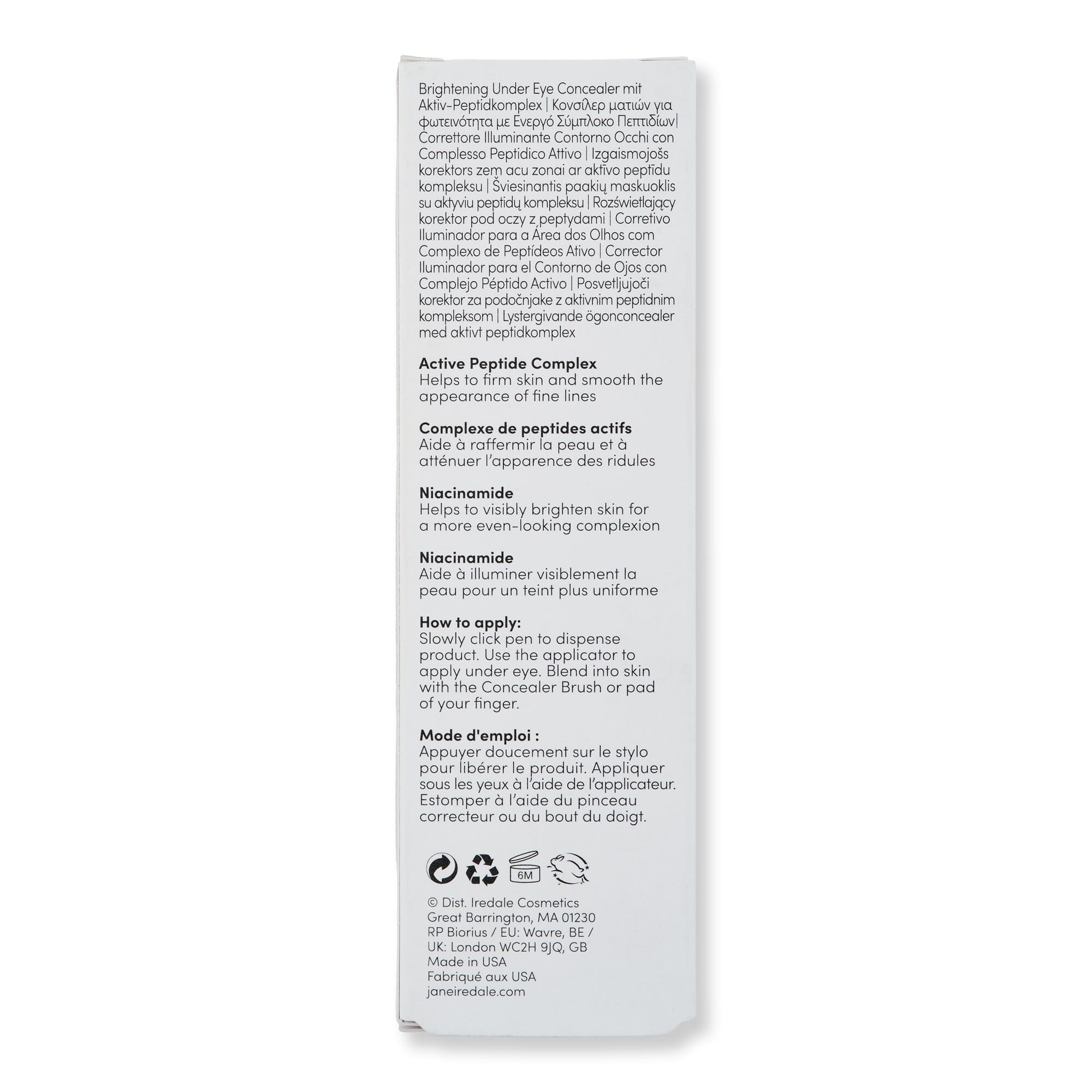 Jane Iredale Jane Iredale Skintuition Brightening Under Eye Concealer with Active Peptide Complex Face Concealers 