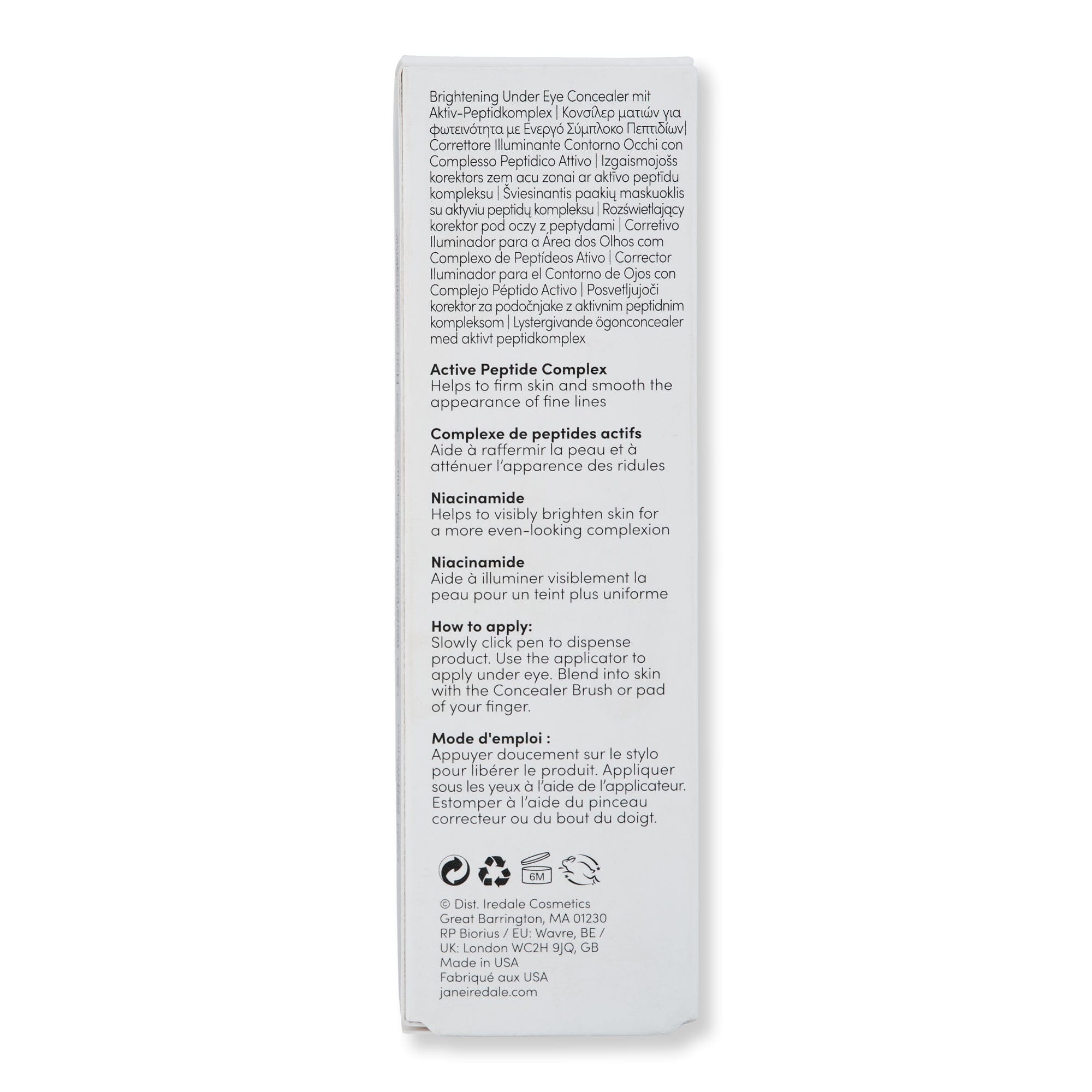 Jane Iredale Jane Iredale Skintuition Brightening Under Eye Concealer with Active Peptide Complex Face Concealers 