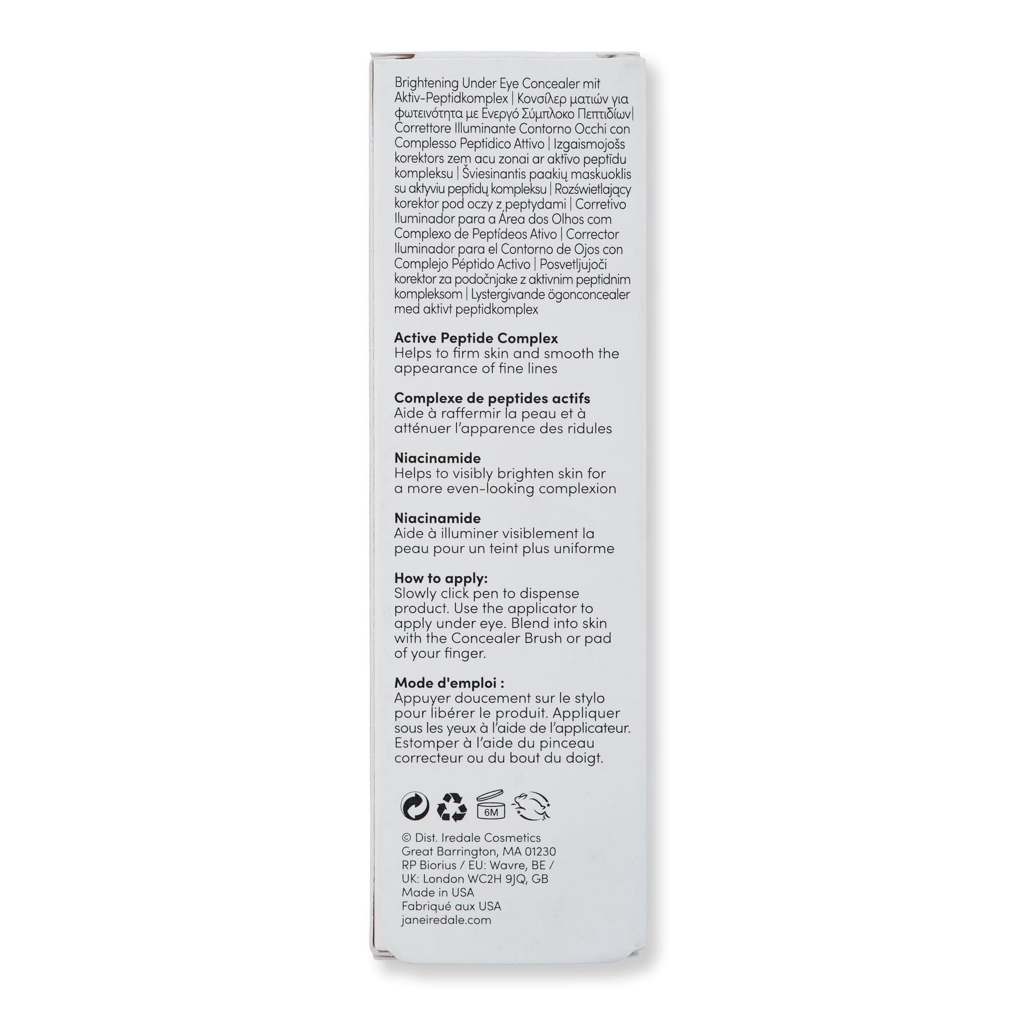 Jane Iredale Jane Iredale Skintuition Brightening Under Eye Concealer with Active Peptide Complex Face Concealers 